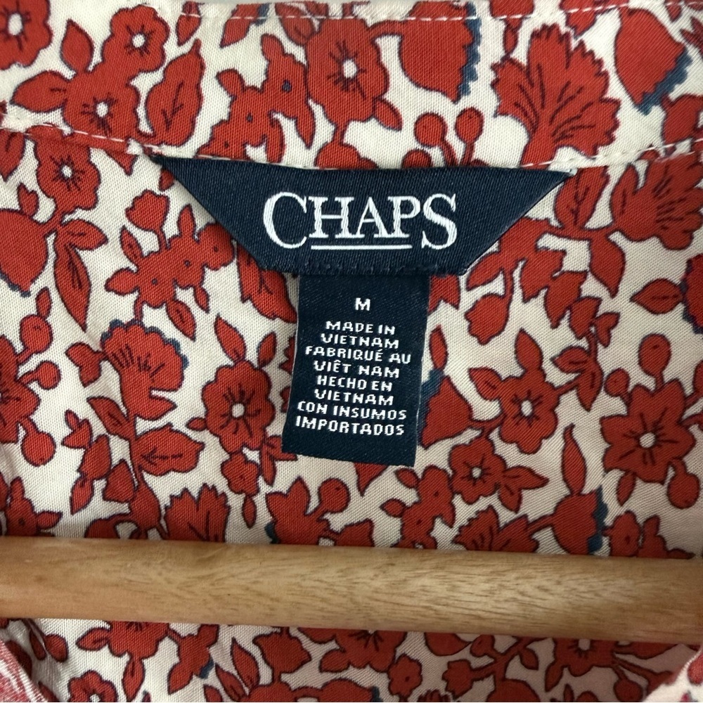 Chaps Red Floral Maxi Dress - Picture 5 of 12